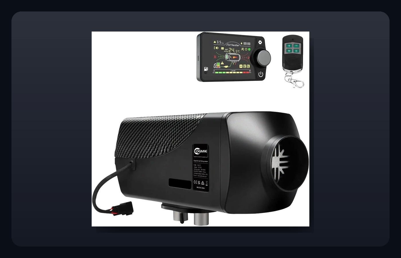 Carbon style diesel heater