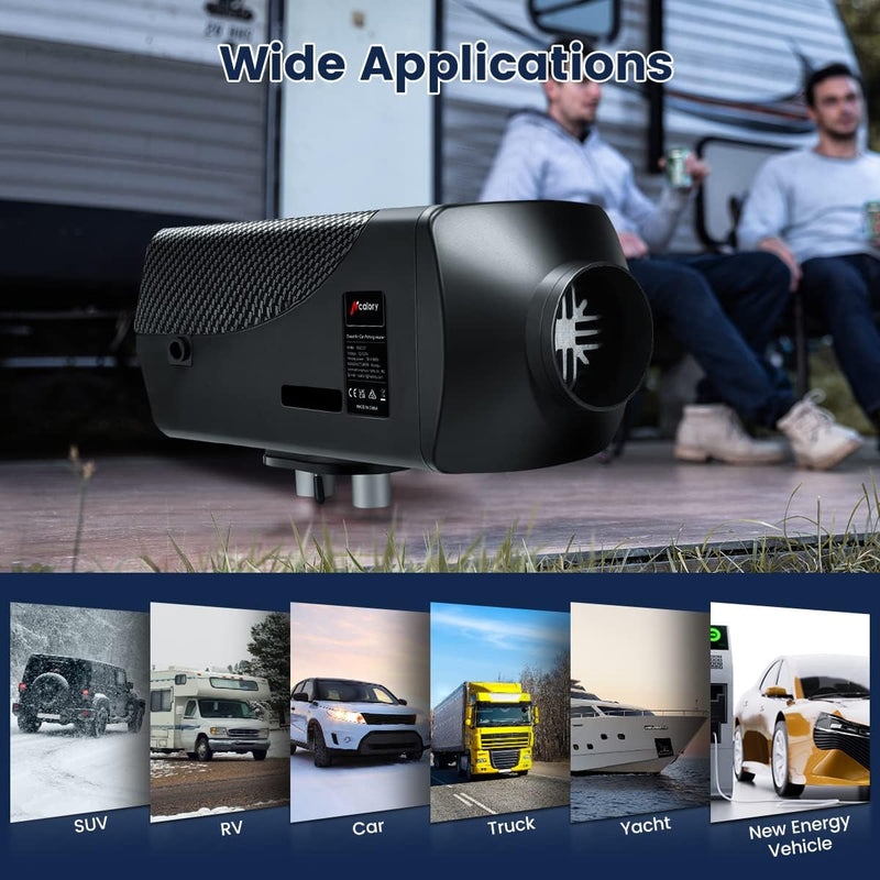 Load image into Gallery viewer, Black Bluetooth Spilt Diesel Heater 5KW/8KW
